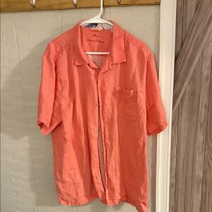 Tommy Bahama Vibrant Coral Casual Shirt